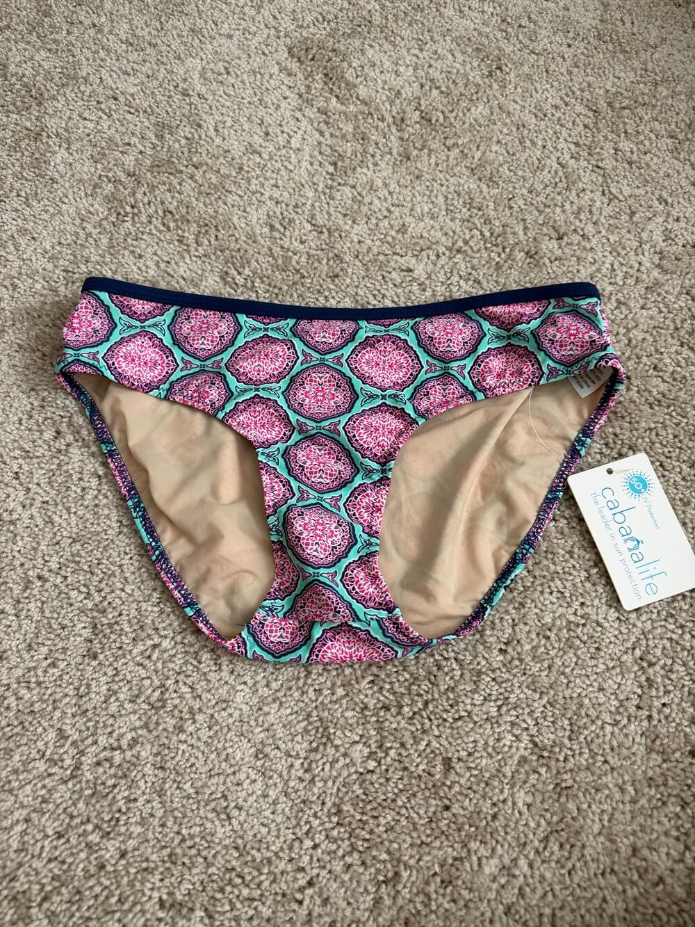 Cabana Life Azalea Shores Bikini Bottoms – Women’s Swimwear Size Medium